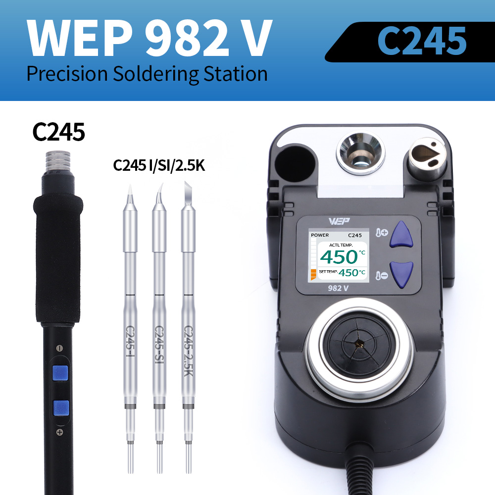 C210 Precision Soldering Station - WEP Precisie Soldeerstation Set C210 C245