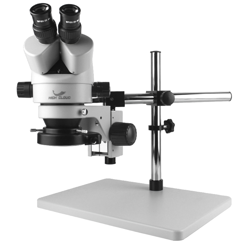Trinocular Stereo Microscope 7X-45X - Simul-Focal 7X-45X Continue Zoom Stereo Trinoculaire