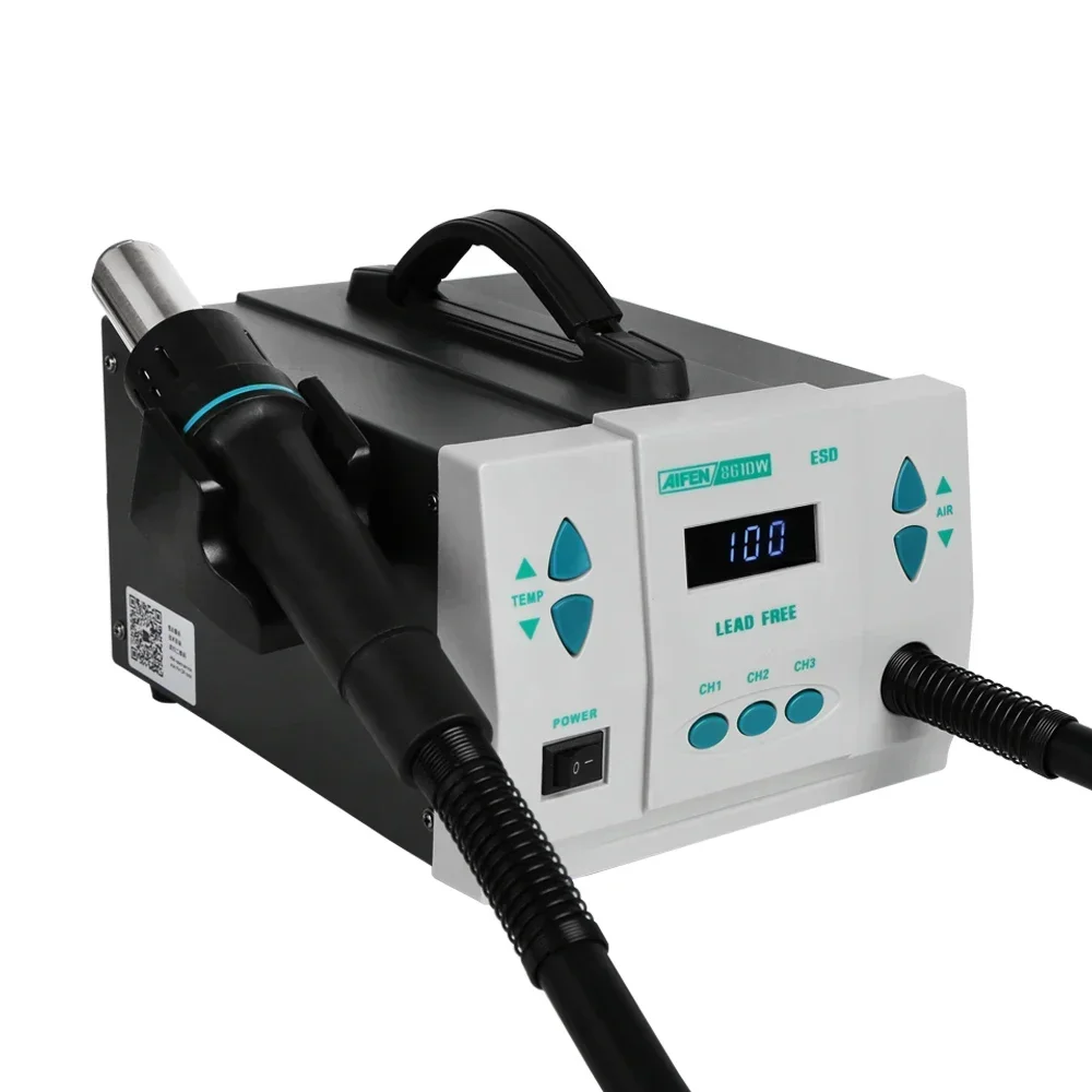 Hot Air Rework Station 861Dw - 2026 AIFEN 861DW Hetelucht Soldeerstation Draagbare