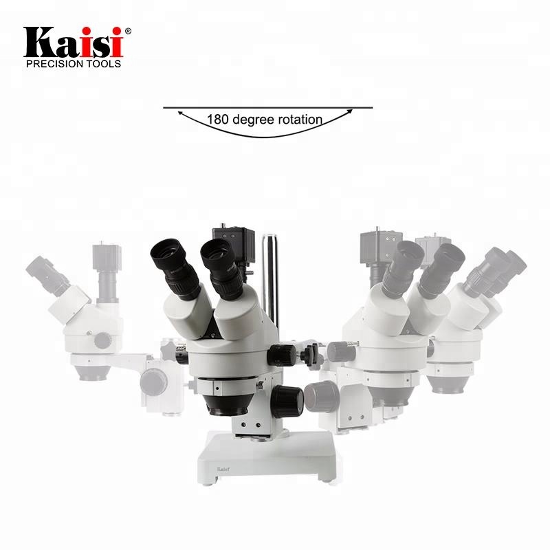 Trinocular Stereo Microscope 7X-45X - Kaisi 7X-45X digitale zoom PCB-inspectie VGA