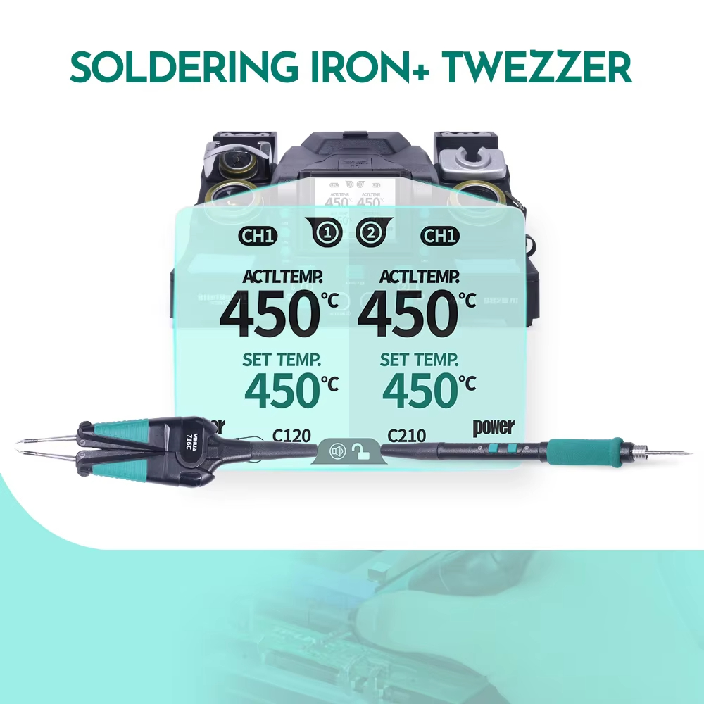 C210 Precision Soldering Station - Voor SMT SMD Micro Component Rework