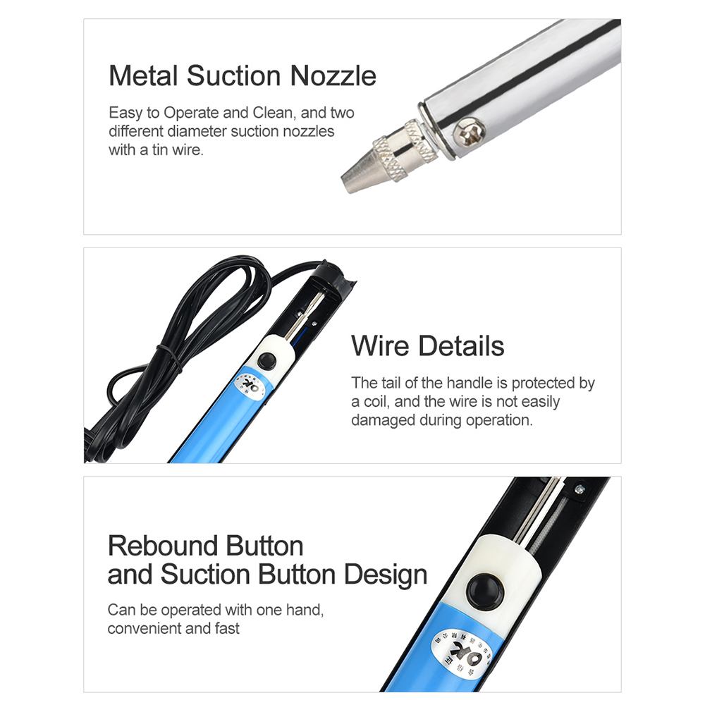 AC 110 V/220 V Elektrische Tin - Desoldering Pump Electric Vacuum Station recensie en prijs