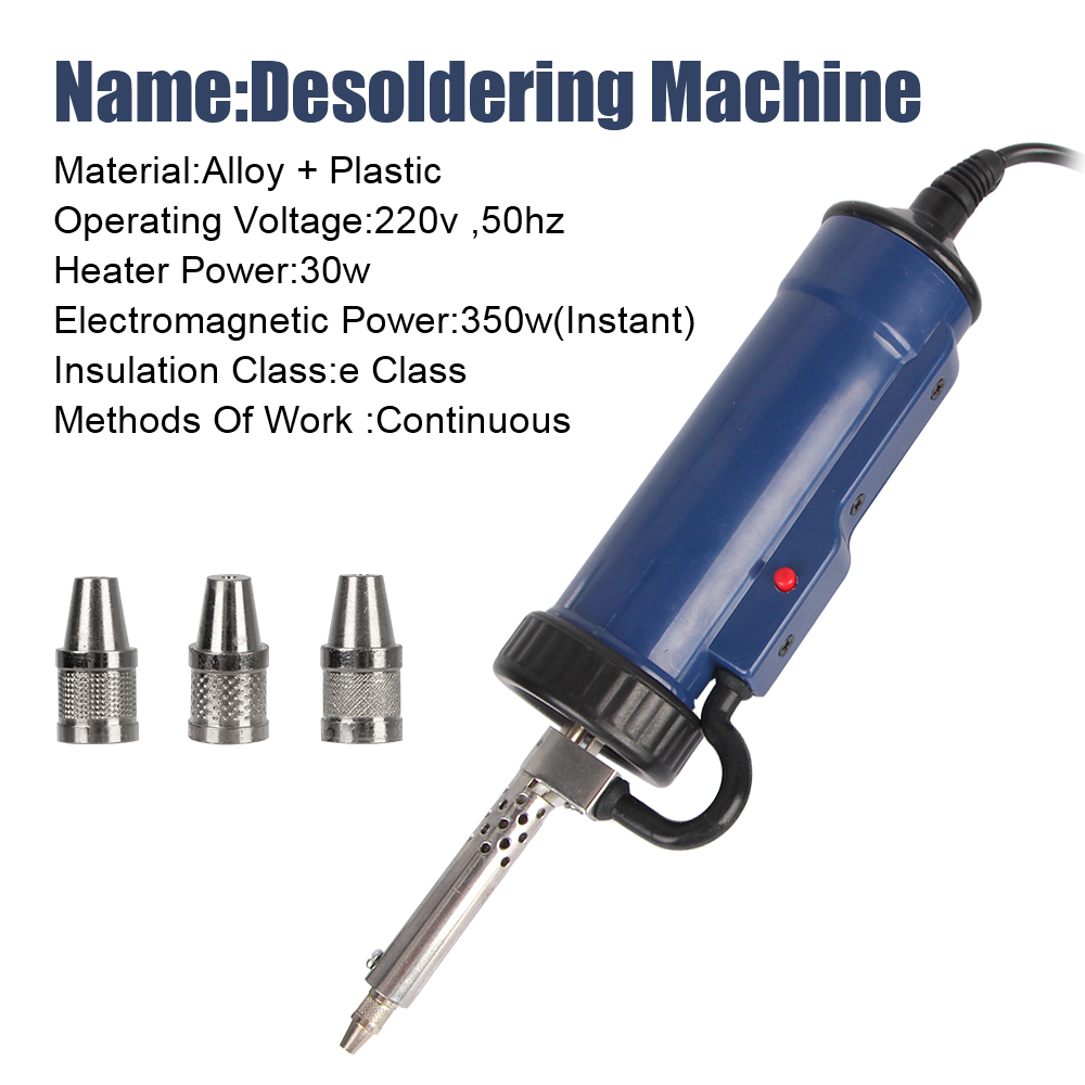 Tin Sucker Vacuüm met 3 Zuigmo - Desoldering Pump Electric Vacuum Station recensie en prijs