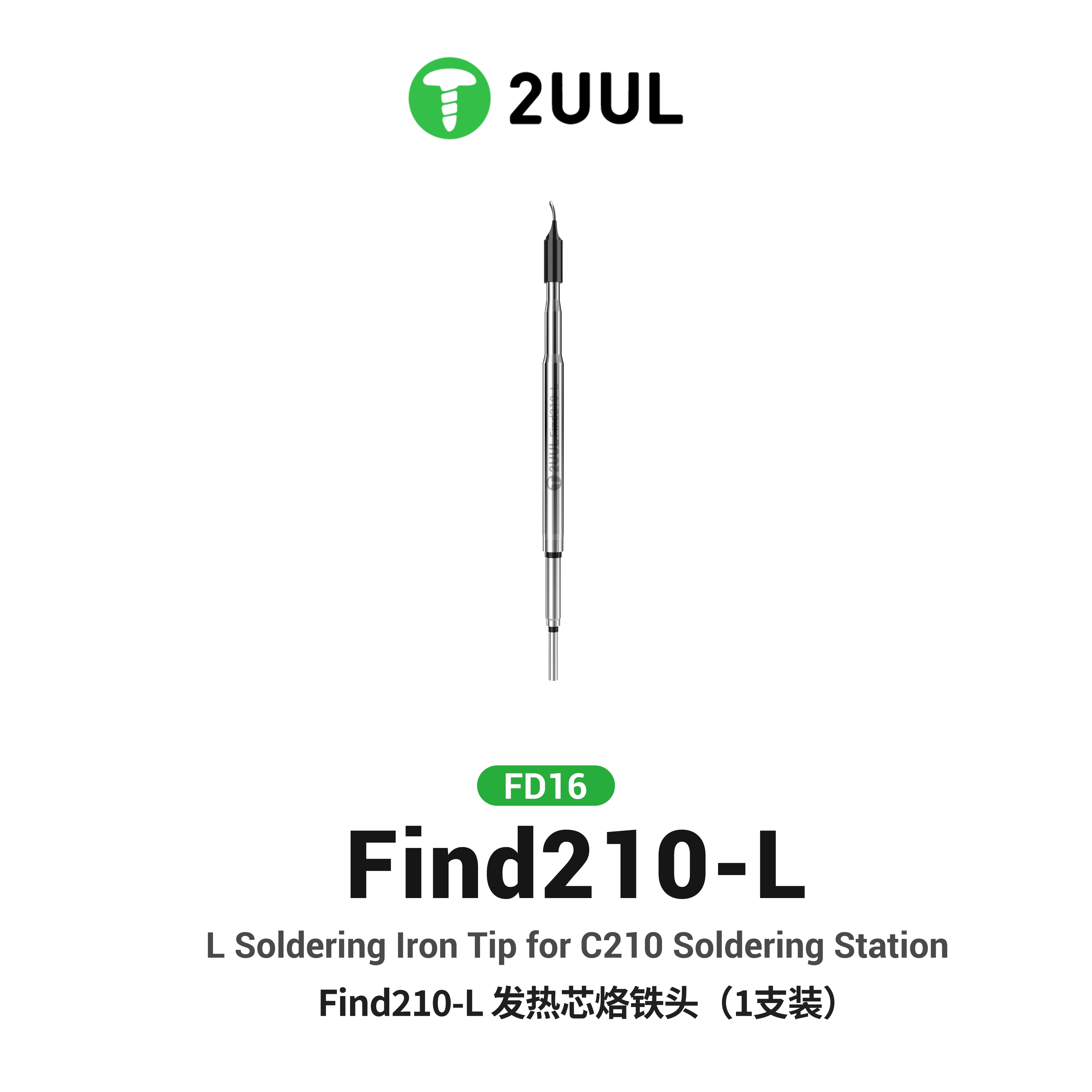 2UUL FD16 Find210-L Soldeerpun - C210 Precision Soldering Station recensie en prijs