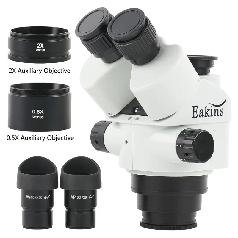 Zwart 3.5X 90X 7X-45X Simul-Fo - Trinocular Stereo Microscope 7X-45X recensie en prijs
