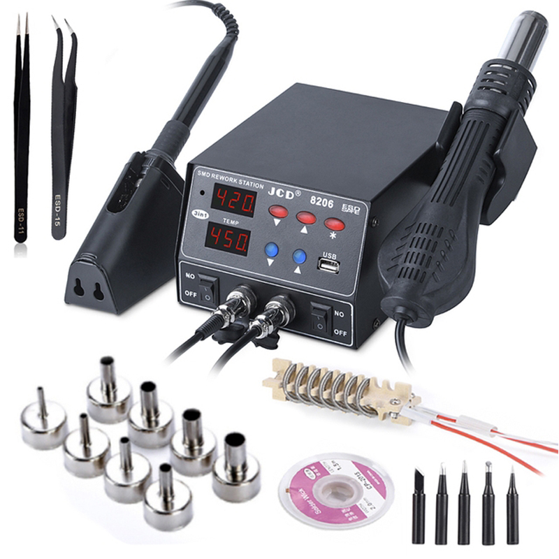 JCD 8206 2-in-1 Soldeerstation - 2 In 1 Soldering Rework Station 750W recensie en prijs