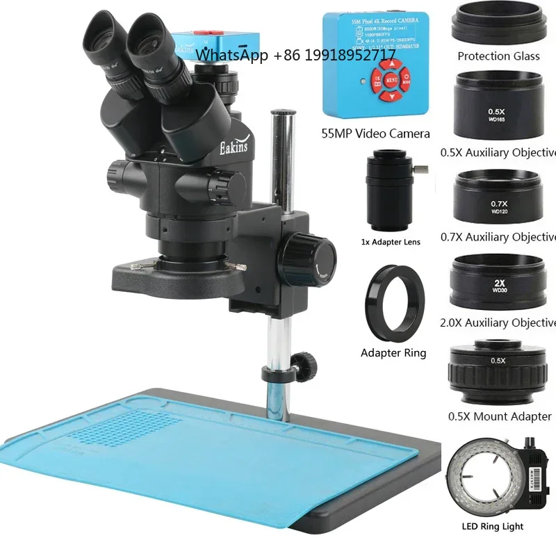 Eakins Zoom 3.5-90X Trinoculai - Simul-Focal Industrial Microscope 4K Hdmi recensie en prijs