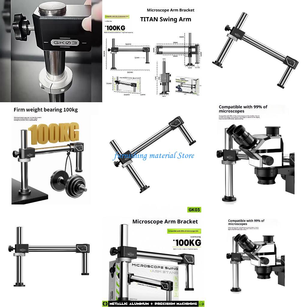 Y5GD dubbelarmige giekstandaar - Articulating Arm Boom Stand Microscope recensie en prijs
