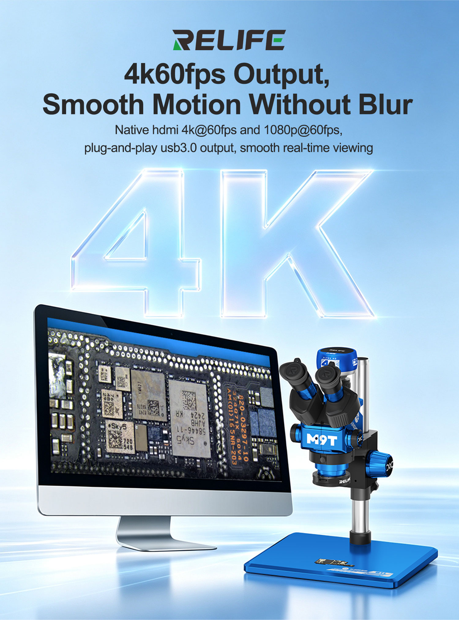 RELIFE MC5 4K 60FPS Microscoop - 4K Microscope Camera Sony Sensor recensie en prijs