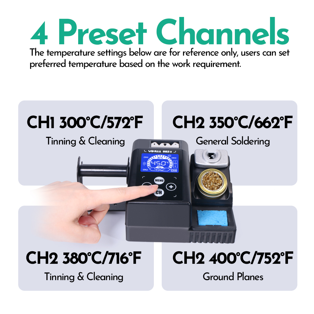 YIHUA 982-II Touchscreen C245  - C210 Precision Soldering Station recensie en prijs