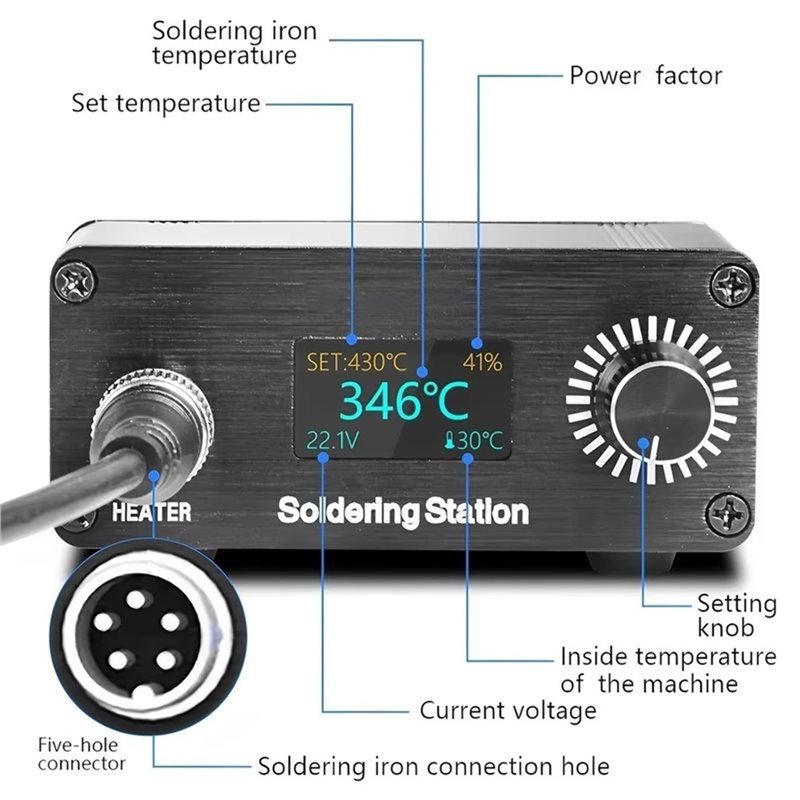 ABYN-Professional T12 draagbaa - T12 Soldering Station Oled recensie en prijs
