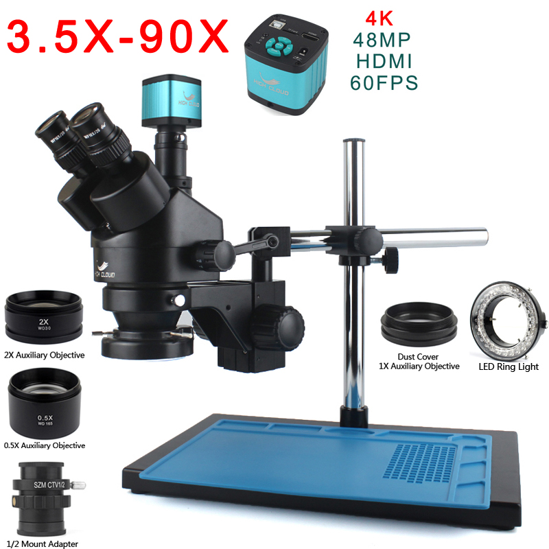 7X-45X 3.5X-90X Trinoculaire S - Trinocular Stereo Microscope 7X-45X recensie en prijs
