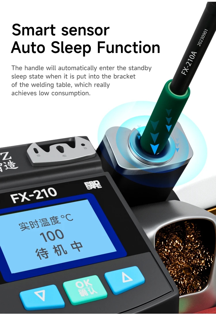 XZZ FX-210 Super Precisie Sold - C210 Precision Soldering Station recensie en prijs