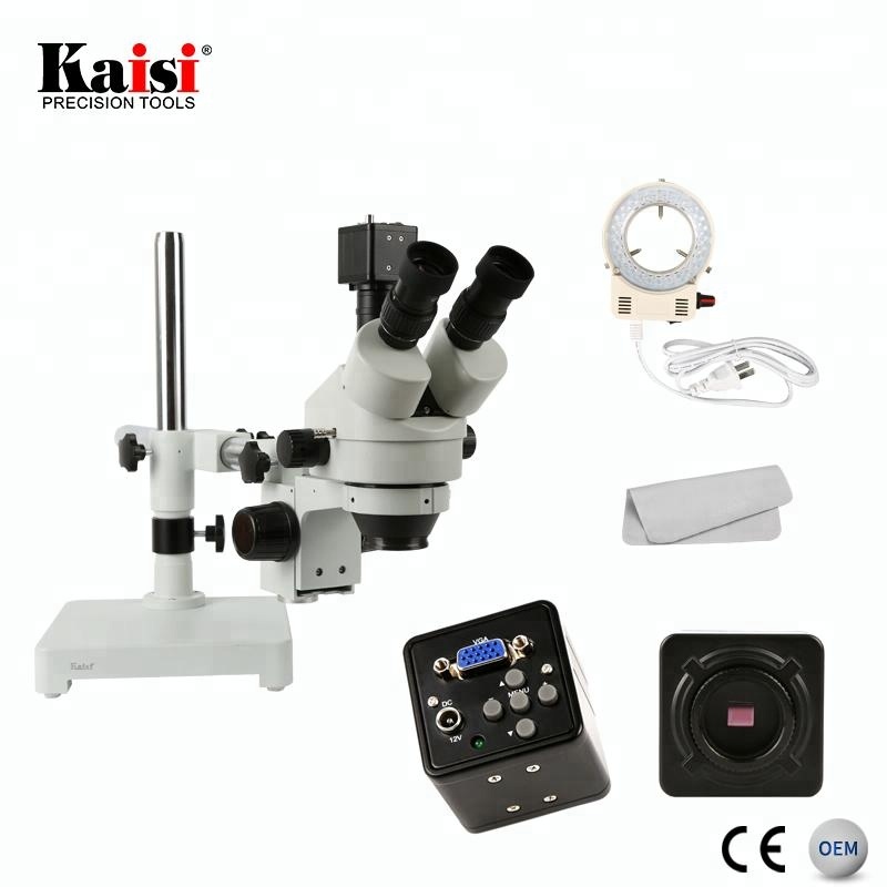 Kaisi 7X-45X digitale zoom PCB - Trinocular Stereo Microscope 7X-45X recensie en prijs