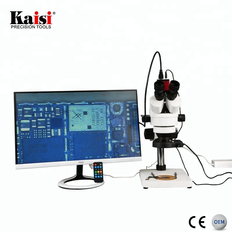 Kaisi 7X-45X digitale zoom PCB - Trinocular Stereo Microscope 7X-45X recensie en prijs